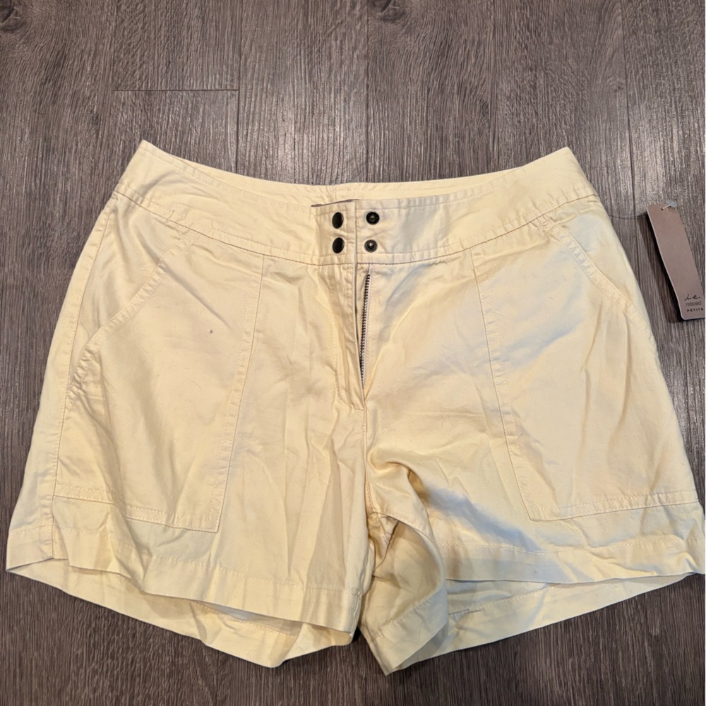 Women's light yellow  Shorts